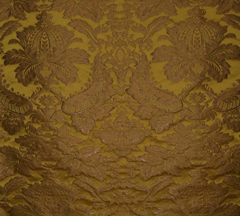 Patterned silk satin fabric-1