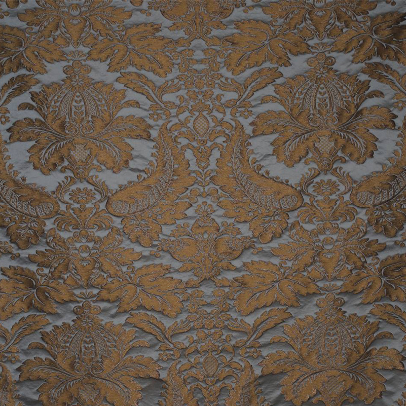Patterned silk satin fabric